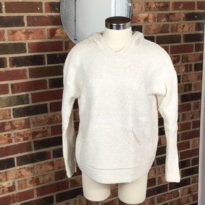 NWT. Marled reunited clothing oatmeal drop shoulder hoodie with kangaroo pocket